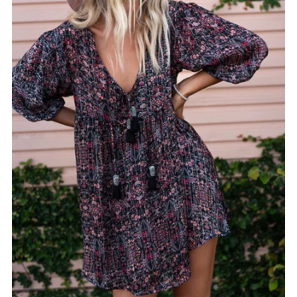 NWT Barefoot Blonde BOHO mini dress